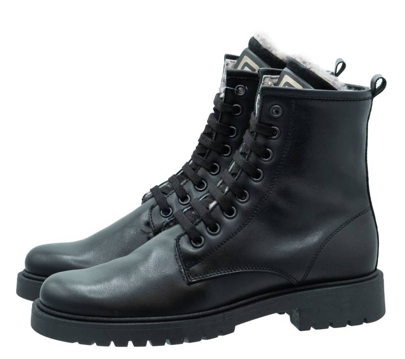 Cole Bounce Restore Stiefel Cole Bouce Restore 3014A Leder Schnürboots Lammfellfutter schwarz Schnürstiefelette von Cole Bounce Restore