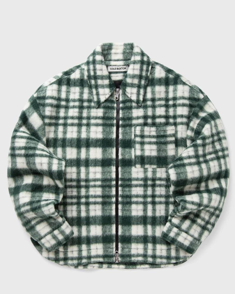 Cole Buxton CHECK OVERSHIRT men Overshirts green|white in Größe:L von Cole Buxton