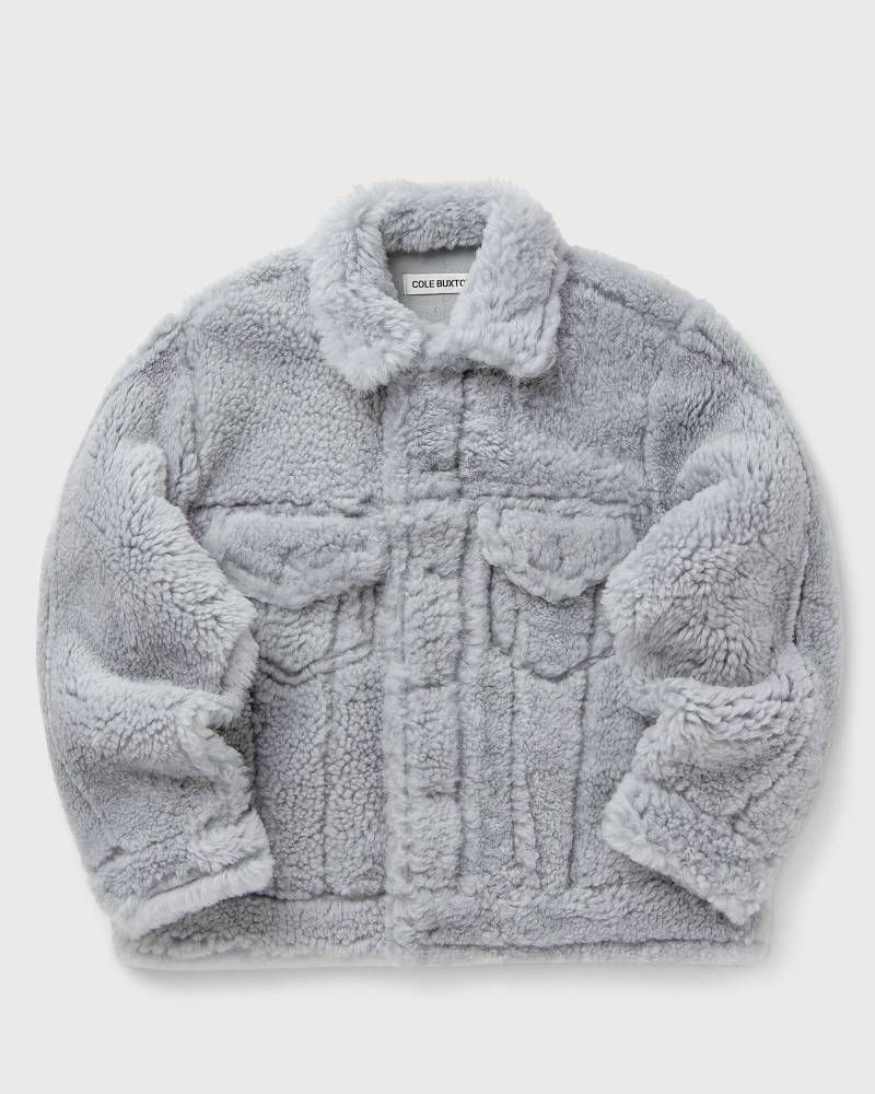 Cole Buxton SHEARLING TRUCKER JACKET men Windbreaker grey in Größe:M von Cole Buxton