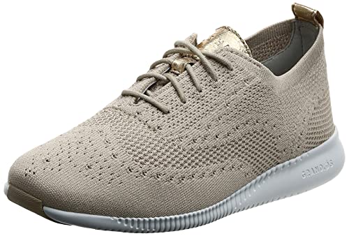 Cole Haan 2.Zerogrand Stitchlite Oxford, Damen Oxfords, Beige (Rye Knit/Optc White Rye White), 38.5 EU von Cole Haan