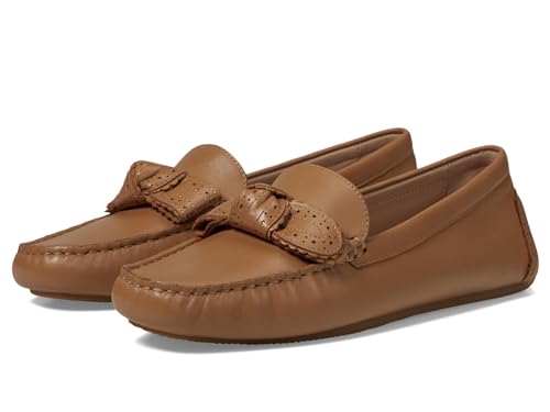 Cole Haan Damen Bellport Bow Driver Leder Pecan Schuhe 37.5 EU von Cole Haan