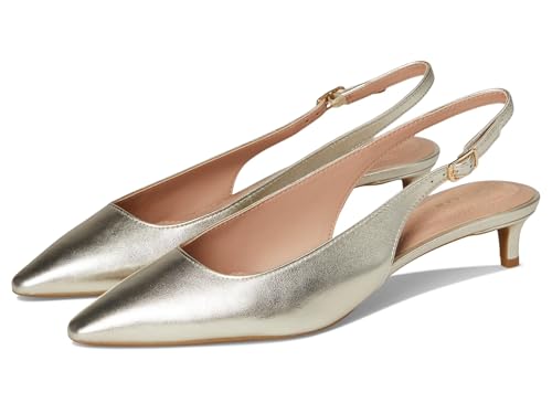 Cole Haan Damen Go-to Jocelyn Slingback Pumps, Soft Gold Lthr, 37.5 EU von Cole Haan