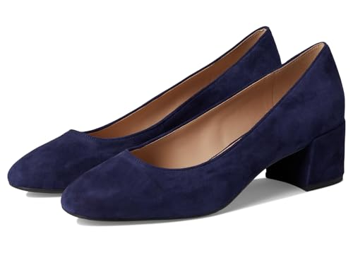 Cole Haan Damen Go-to Shayla Block Heel Pump Pumps, Midnight Moon Suede, 37 EU von Cole Haan