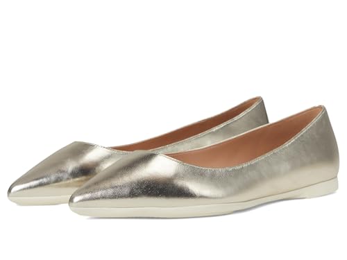 Cole Haan Damen Grand Ambition 2.0 Angelina Ballerinas Loafer, Weiches goldfarbenes Leder, 40.5 EU von Cole Haan