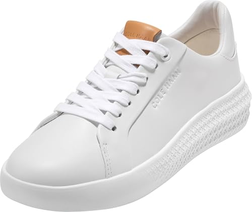 Cole Haan Damen Grand Hurrion Cup Lace Toe Sneakers Sneaker, Weiß/Irish Coffee/Weiß, 40.5 EU von Cole Haan