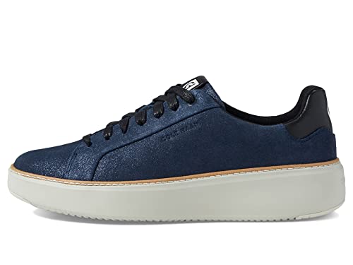 Cole Haan Damen Grandprø Topspin Trainer Sneaker, Blazer Blau Metallic Wildleder Leder, 40.5 EU von Cole Haan