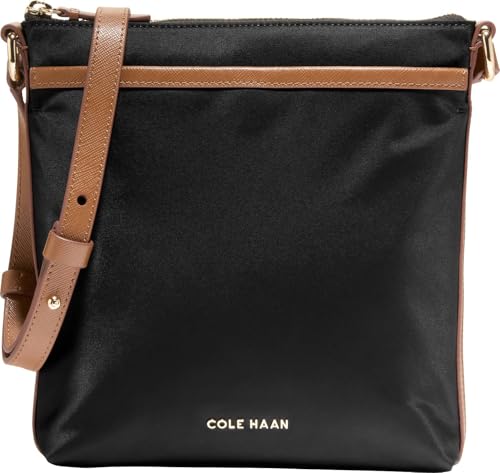 Cole Haan Damen Handbag-Emily Nylon Umhängetaschen, Schwarz/Ch Godlen von Cole Haan