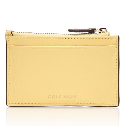 Cole Haan Damen Kartenetui W/Zip Wallets, Pale Banana Combo, Einheitsgröße von Cole Haan