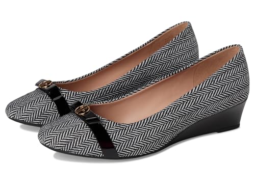 Cole Haan Damen Malta Wedge, Hbone Text/Blk Pat, 37.5 EU von Cole Haan