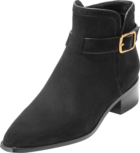 Cole Haan Damen Norella Buckle Boots, Schwarzes Wildleder, 37 EU Cole Haan Damen Norella Buckle Boots, Schwarzes Wildleder, 37 EU von Cole Haan