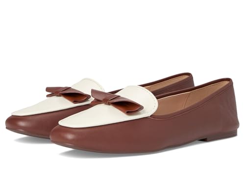 Cole Haan Damen Payson Soft Bow Loafers Slipper, Dark Cuoio/Ivory Leather, 40.5 EU Cole Haan Damen Payson Soft Bow Loafers Slipper, Dark Cuoio/Ivory Leather, 40.5 EU von Cole Haan