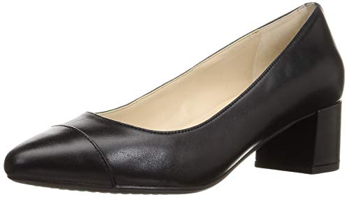 Cole Haan Women's The Go-to Block Heel Pumps, Black Leather Wp, 10 Wide von Cole Haan