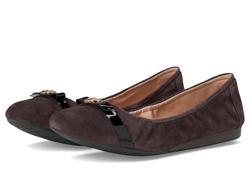 Cole Haan Damen Tova Bow Ballet Flats Ballerinas, Dark Chocolate Suede, 40.5 EU Cole Haan Damen Tova Bow Ballet Flats Ballerinas, Dark Chocolate Suede, 40.5 EU von Cole Haan