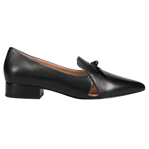 Cole Haan Damen Viola Skimmer Ballerinas, Schwarzes Leder, 36 EU von Cole Haan