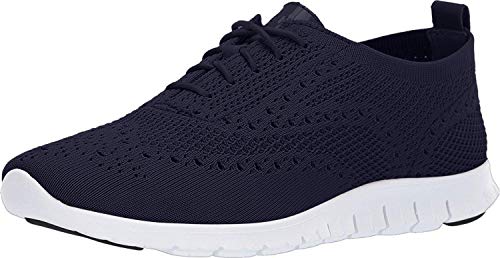 Cole Haan Damen Zerogrand Stitchlite Oxfords, Blau (Marine Blue Knit/Leather/Optic White Marine Blue KNT), 37 EU von Cole Haan