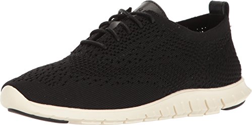 Cole Haan Damen Zerogrand Stitchlite Oxfords, Schwarz (Blk KNT/Lthr/Iv Blk KNT/Lthr/Iv), 39.5 EU von Cole Haan
