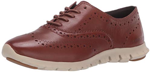 Cole Haan Damen Zerogrand Wing Closed Hole II Oxford, Woodbury Leather Ivory, 38.5 EU von Cole Haan