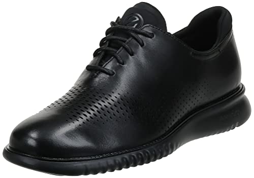 Cole Haan Herren 2. Zerogrand Laser Wingtip Lined Oxford, Schwarzes Leder, 39.5 EU Weit von Cole Haan