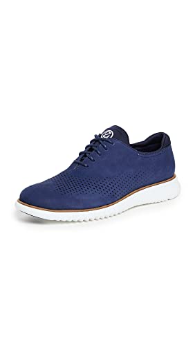 Cole Haan Herren 2.Zerogrand Laser Wingtip gefüttert Oxford, Marineblau Nubuck/Optik Weiß, 42.5 EU von Cole Haan