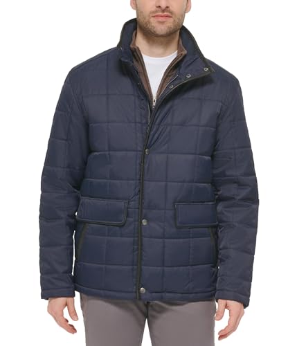 Cole Haan Herren Box Quilted Jacket Steppjacke, Navy, X-Large von Cole Haan