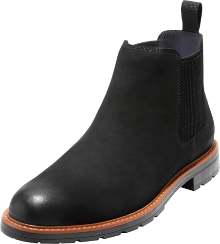 Cole Haan Herren Chamberlin Grand Chelsea Boots, Black Nbk/Black Wr, 44 EU von Cole Haan
