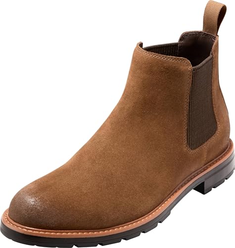 Cole Haan Herren Chamberlin Grand Chelsea Boots, Spiced Brown Suede, 42.5 EU von Cole Haan