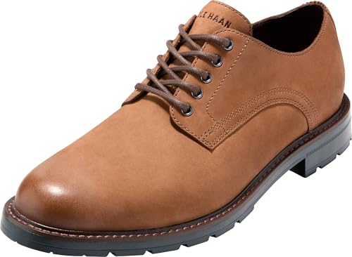 Cole Haan Herren Chamberlin Grand Plain Toe Oxfords, Brt Tan Nbk/Blk Wr, 41.5 EU von Cole Haan