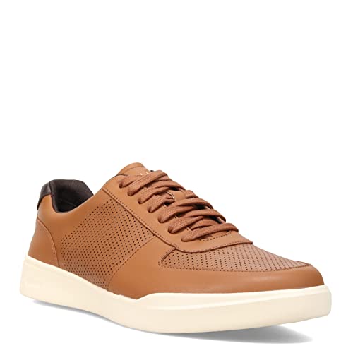 Cole Haan Herren Crosscourt Modern Sneaker, Optic White Molten Lava, British Tan Leder/Elfenbein, 9 US Wide von Cole Haan