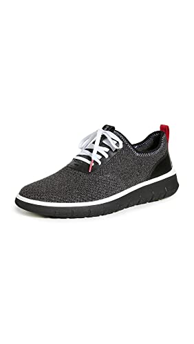 Cole Haan Herren Generation Zerogrand Stitchlite Turnschuh, Gray Pinstripe/Black Strick/Barbados Kirsche/Schwarz, 44.5 EU von Cole Haan