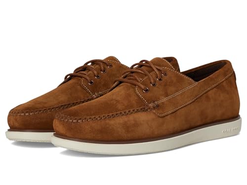 Cole Haan Herren Grand 4-Eye Loafers Slipper, Spiced Brown Suede/Silver Birch, 44.5 EU Cole Haan Herren Grand 4-Eye Loafers Slipper, Spiced Brown Suede/Silver Birch, 44.5 EU von Cole Haan