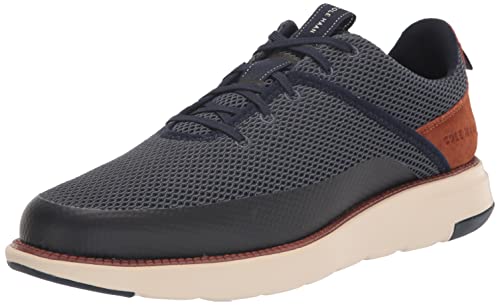 Cole Haan Herren Grand Atlantic Sneaker, Marineblau/Britisches Hellbraun, 43 EU von Cole Haan