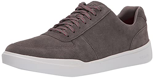 Cole Haan Herren Grand Crosscourt Modern Perforated Sneaker, Pflaster, anthrazit, optisches Weiß, 41 EU von Cole Haan