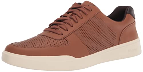 Cole Haan Herren Grand Crosscourt Modern Perf Sn Sneaker, British Tan Leder Elfenbein, 41.5 EU von Cole Haan