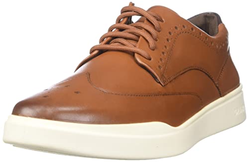 Cole Haan Herren Grand Crosscourt Wingtip Sneaker, British Tan/Elfenbein, 44 EU von Cole Haan