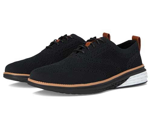Cole Haan Herren Grand Hurrion Stitchlite Wingtip Oxfords, Schwarz/Ch British, 45 EU von Cole Haan