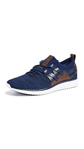 Cole Haan Herren Grand Motion Stitchlite Woven Trainer Sneaker, Blau (Navy Ink/Peony Knit/British Tan/Optic White Navy Ink/PEO Kt/Br Black), 43.5 EU von Cole Haan