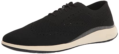 Cole Haan Herren Grand Troy Knit Oxford, schwarz/elfenbeinfarben, 45.5 EU von Cole Haan