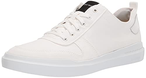 Cole Haan Herren Grandpro Rally Canvas Court Sneaker, Optisches weißes Segeltuch, 43 EU Weit von Cole Haan