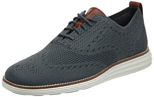 Cole Haan Herren Original Grand Knit Wingtip Ii Oxford Sneaker, Grau (Grey Magnet/Ivory), 45 EU von Cole Haan