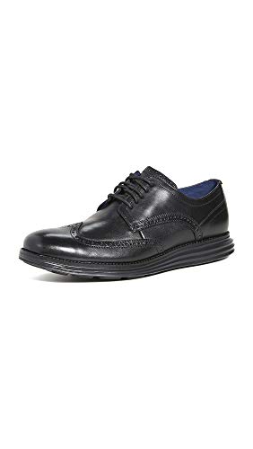 Cole Haan Herren Original Grand Shortwing Sneakers Oxfords Breit, Schwarz, 43.5 EU von Cole Haan