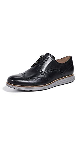 Cole Haan Herren Original Grand Shortwing Oxford, Schwarzes Leder Eisenstein, 49 EU von Cole Haan