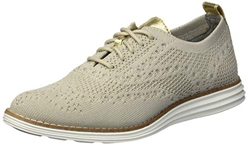 Cole Haan Herren OriginalGrand Wingtip Oxford, Rye Stitchlite Knit Ch Gold Optic White Zwischensohle, 39 EU von Cole Haan