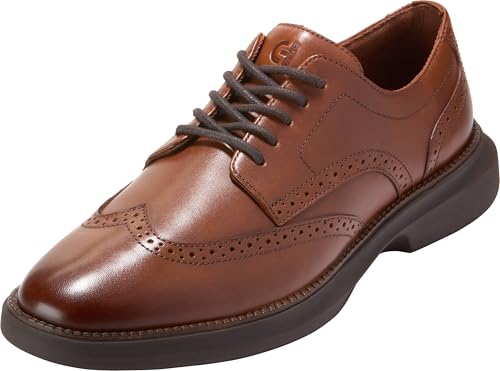 Cole Haan Herren Shoes-Grand Shadowlite Wingtip Oxford, British Tan/Java, 42 EU von Cole Haan