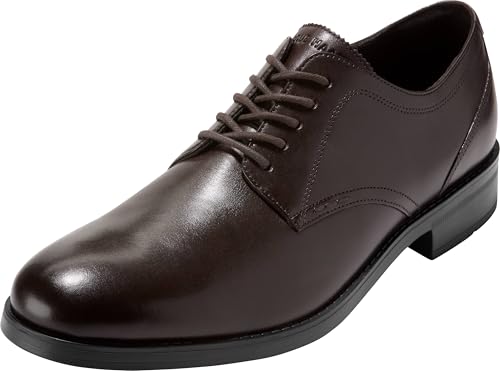 Cole Haan Herren Shoes-Newmark Grand Plain Toe Oxford, Dk Choco Schwarz, 40 EU von Cole Haan