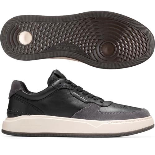 Cole Haan Herren-Sneaker, Schwarz/dunkles Pflaster/Elfenbein, 41 EU von Cole Haan