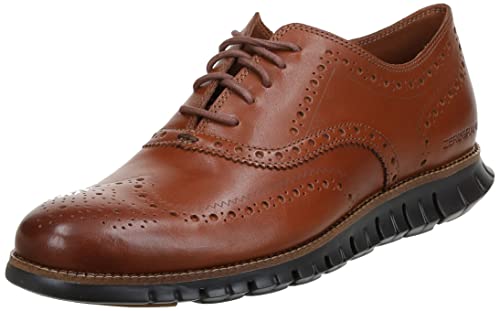 Cole Haan Herren Zerogrand Wingtip Oxfords, Braun (British Tan Leather/Java British Tan/Java), 44 EU von Cole Haan