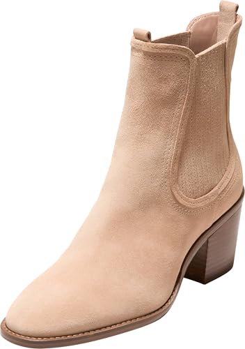 Cole Haan Janelle Chelsea Bootie Boot für Damen, Tuscan Sand Sde, 38 EU von Cole Haan