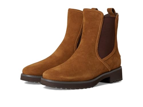 Cole Haan Lyndon Waterproof Chelsea Bootie Boot für Damen, Tobacco Suede Wp, 37.5 EU von Cole Haan