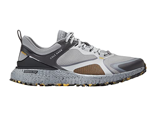 Cole Haan Zerogrand Overtake All-Terrain Runner II Sneaker für Herren, Grau/Gelb/Schwarz, 42 EU von Cole Haan