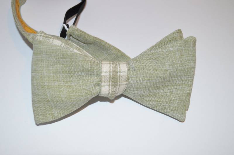 Olive Plaid Fliege von ColesCustomBowties